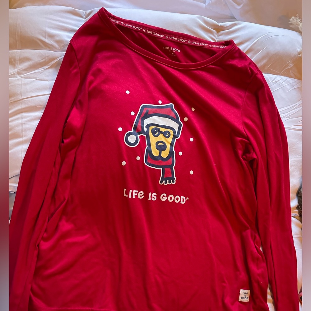 Life is good Christmas shirt and Christmas pants
